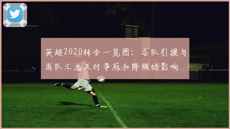 英超2020转会一览图：各队引援与离队汇总及对争冠和降级的影响